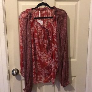 Free People Hendrix Blouse Sz M NWT